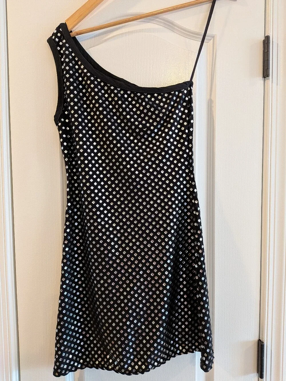 Lip Service | Dresses | Lip Service Vintage 9s Punk Goth Studded Black One  Shoulder Mini Dress Size M | Poshmark